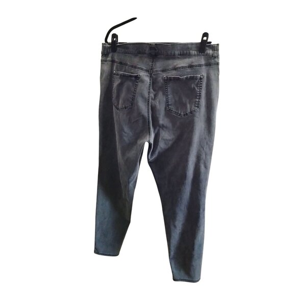 Terra & Sky Plus Size 20W Skinny Jeans Womens Washed Black Denim - Picture 5 of 9